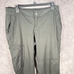 Prana Pants Womens XL‎ 32x32 Black Cargo Outdoors Made In Usa Hiking VTG